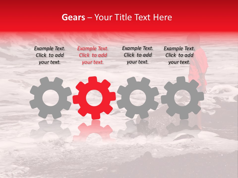 A Boy By The Sea PowerPoint Template