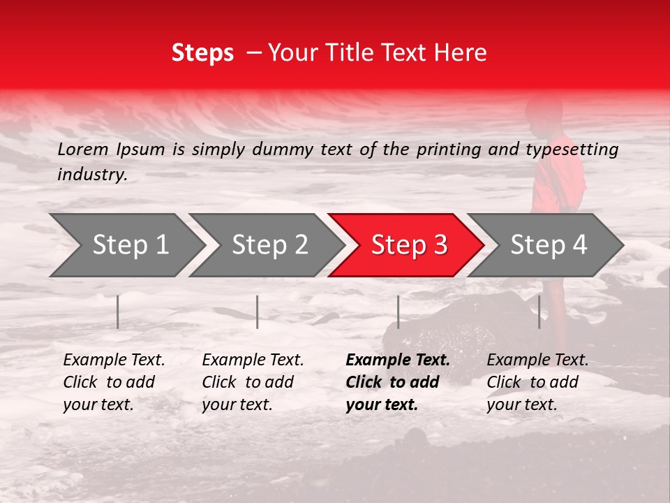 A Boy By The Sea PowerPoint Template