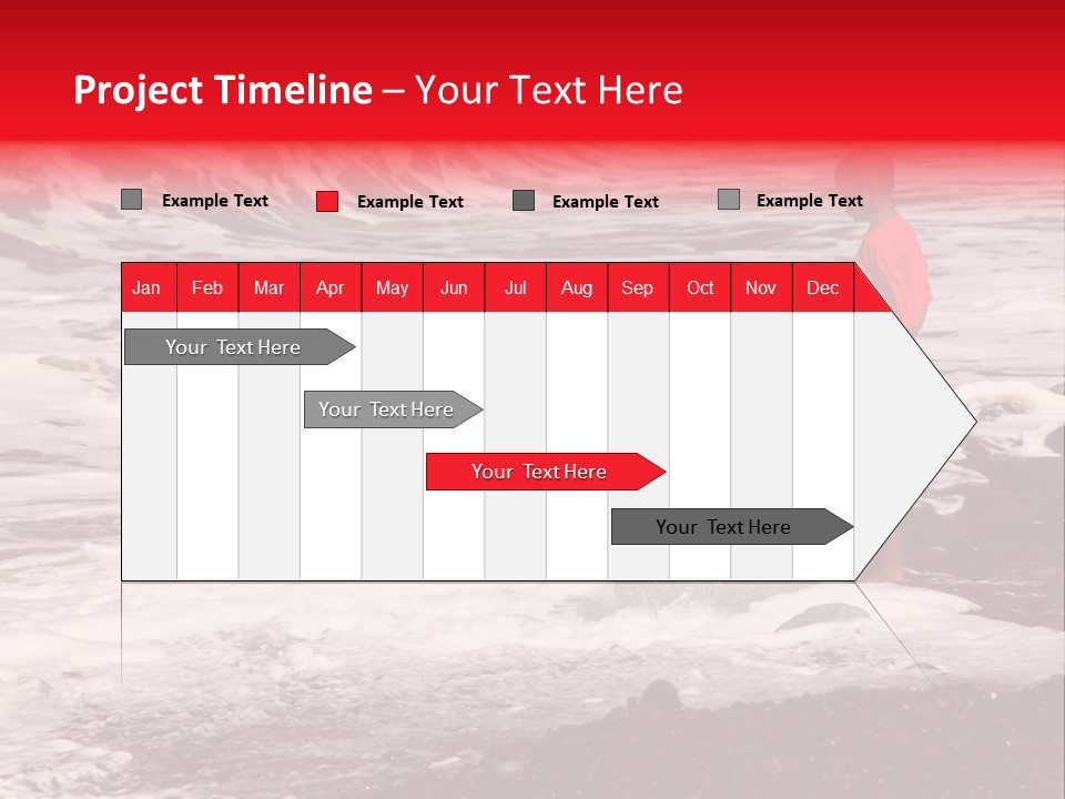 A Boy By The Sea PowerPoint Template