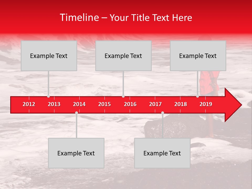 A Boy By The Sea PowerPoint Template