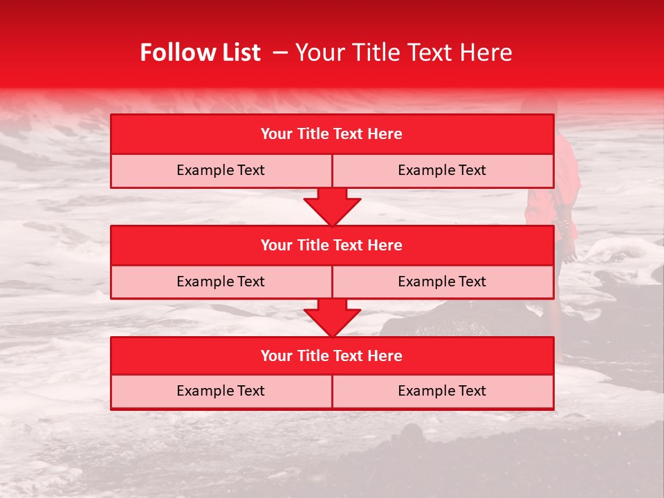 A Boy By The Sea PowerPoint Template