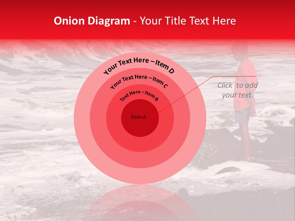 A Boy By The Sea PowerPoint Template