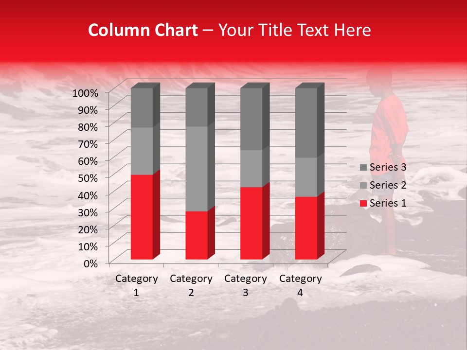 A Boy By The Sea PowerPoint Template