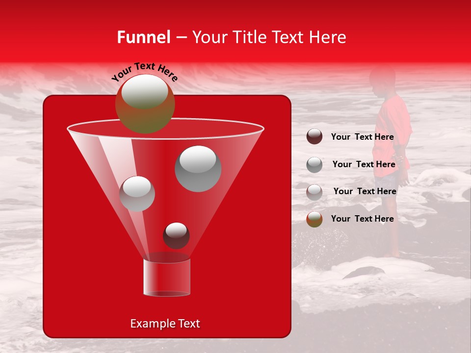 A Boy By The Sea PowerPoint Template