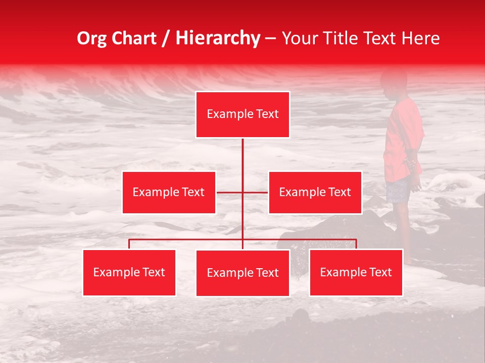 A Boy By The Sea PowerPoint Template