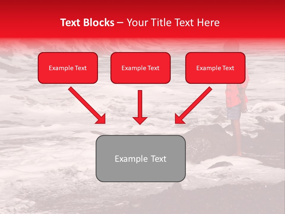 A Boy By The Sea PowerPoint Template