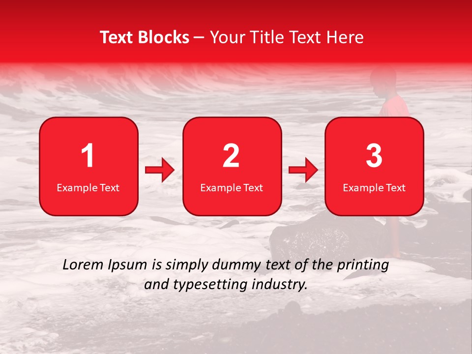 A Boy By The Sea PowerPoint Template