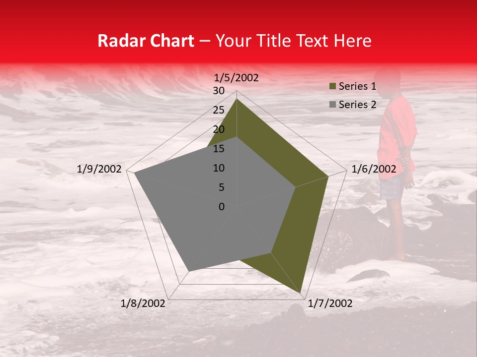 A Boy By The Sea PowerPoint Template