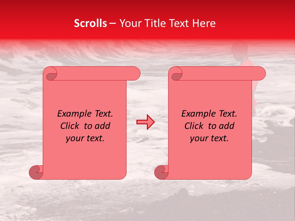 A Boy By The Sea PowerPoint Template