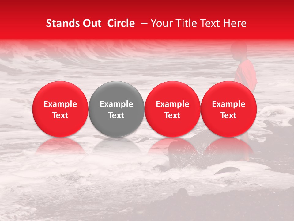 A Boy By The Sea PowerPoint Template