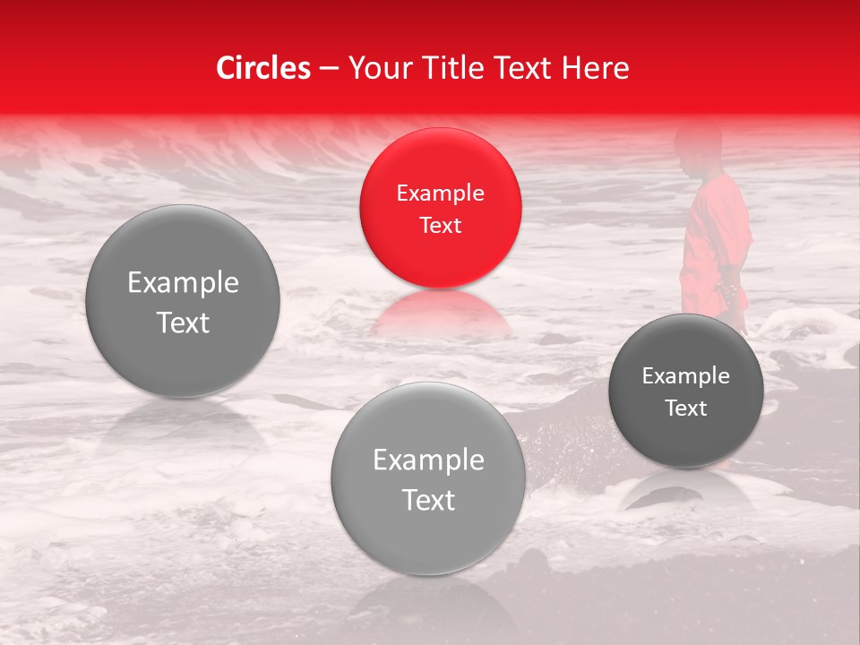 A Boy By The Sea PowerPoint Template