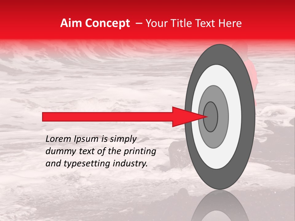 A Boy By The Sea PowerPoint Template