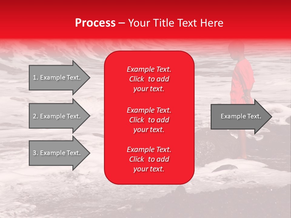 A Boy By The Sea PowerPoint Template