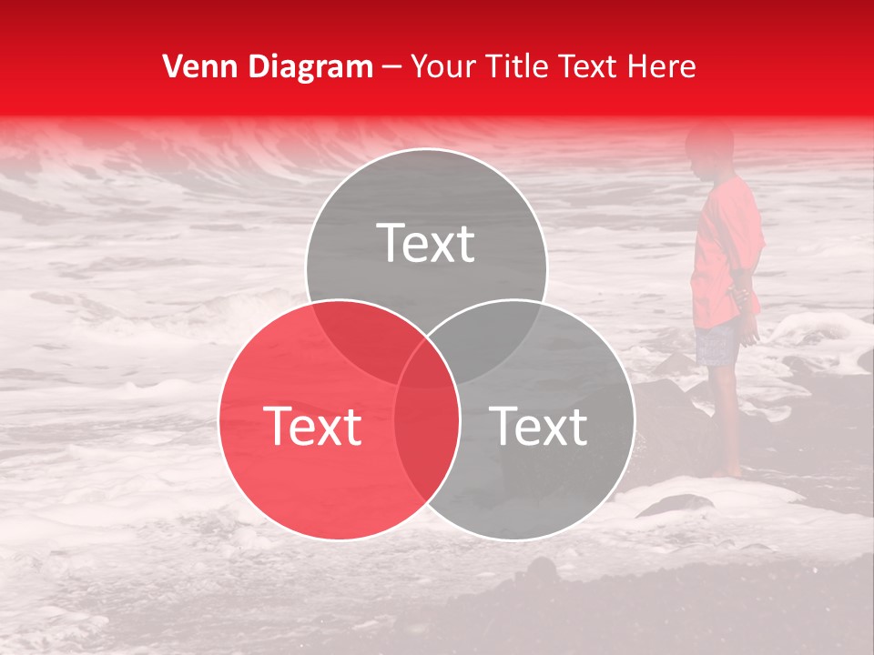 A Boy By The Sea PowerPoint Template