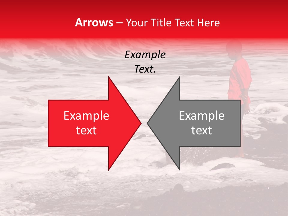 A Boy By The Sea PowerPoint Template