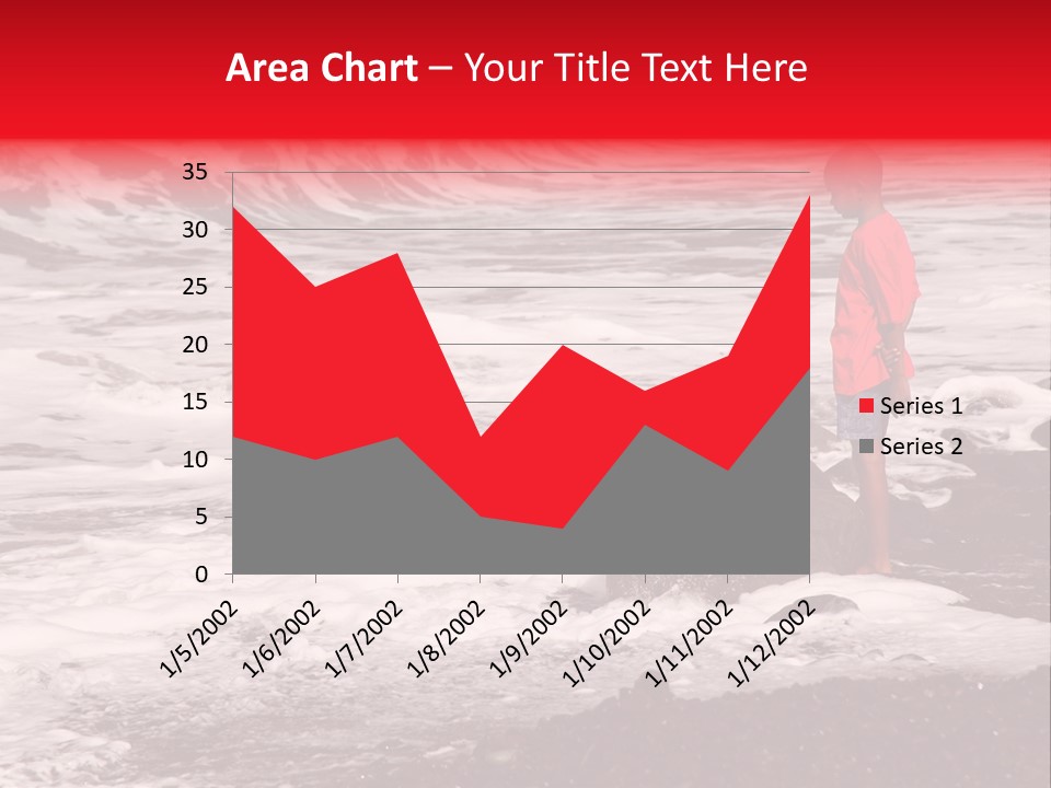 A Boy By The Sea PowerPoint Template