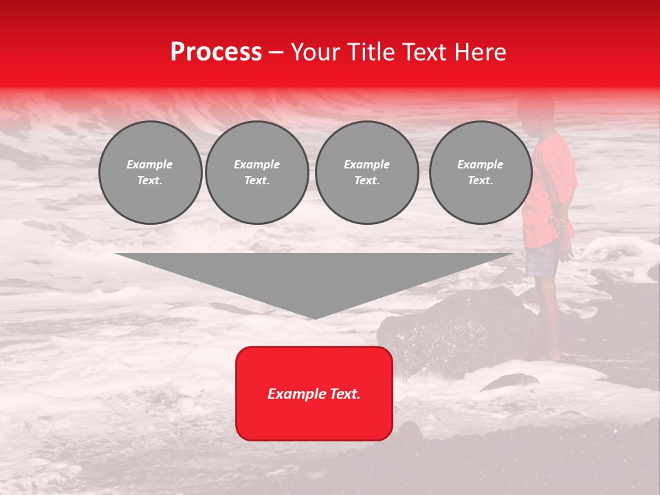 A Boy By The Sea PowerPoint Template