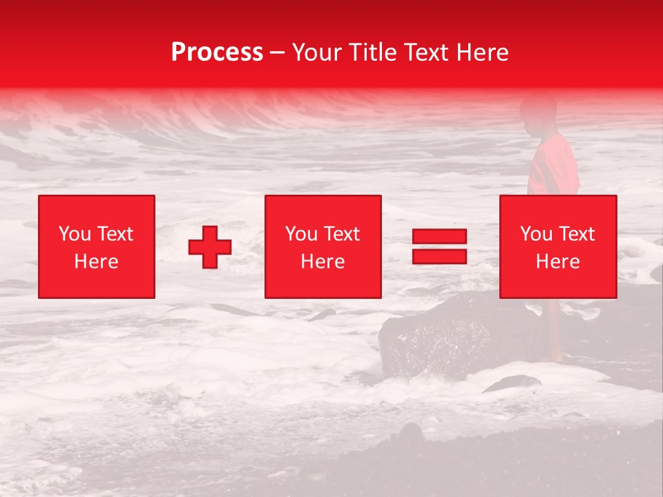 A Boy By The Sea PowerPoint Template