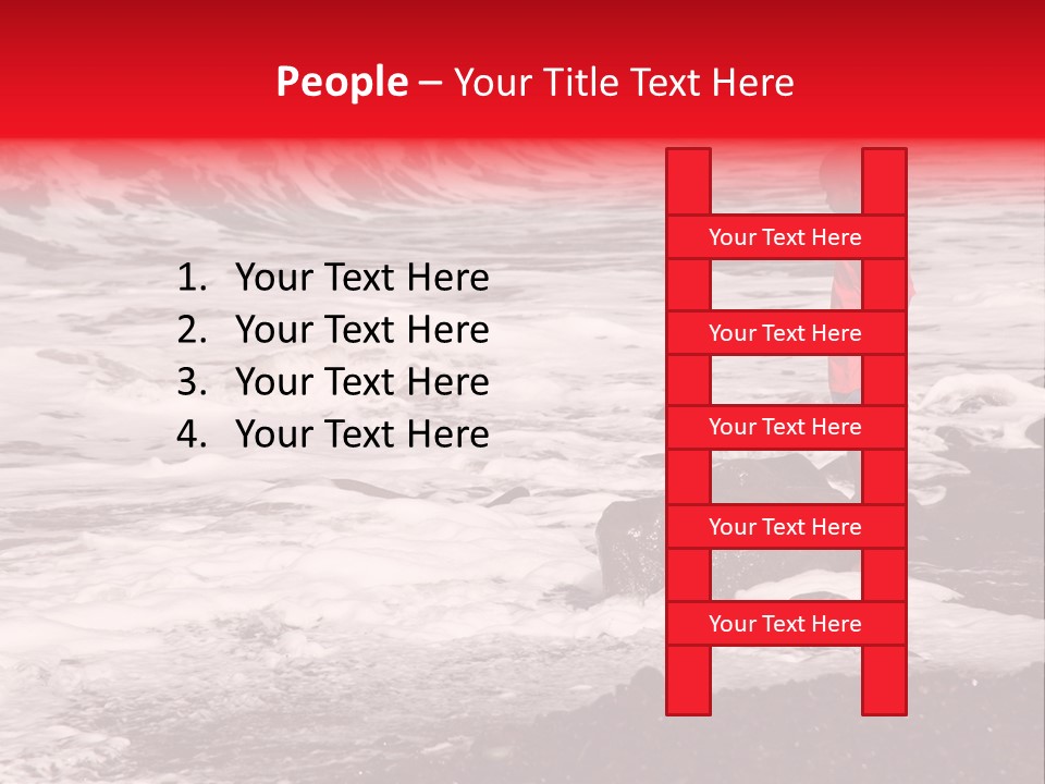 A Boy By The Sea PowerPoint Template