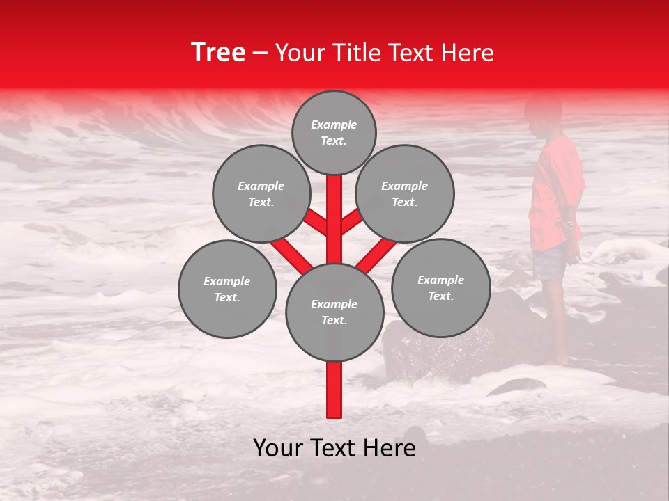 A Boy By The Sea PowerPoint Template