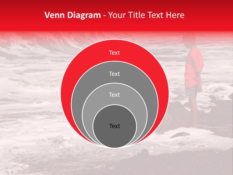 A Boy By The Sea PowerPoint Template