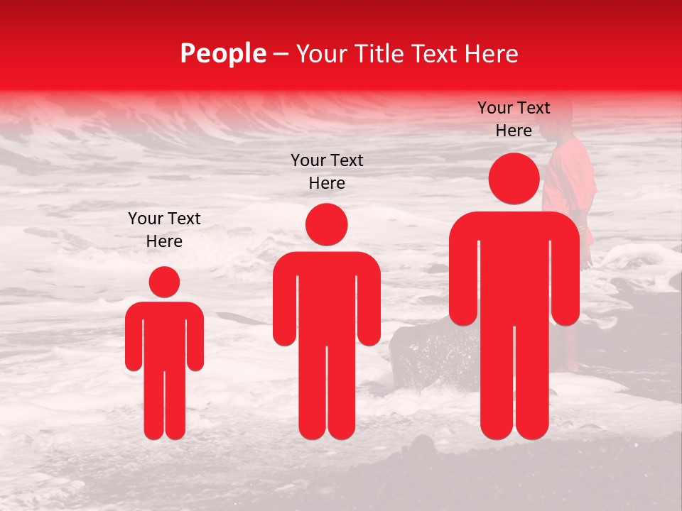 A Boy By The Sea PowerPoint Template