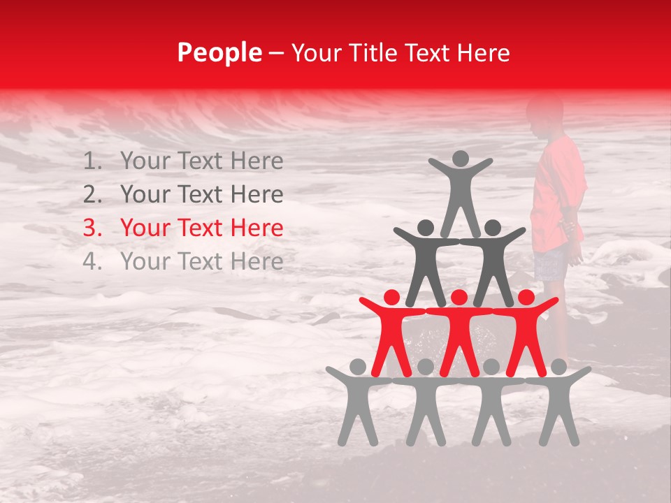 A Boy By The Sea PowerPoint Template