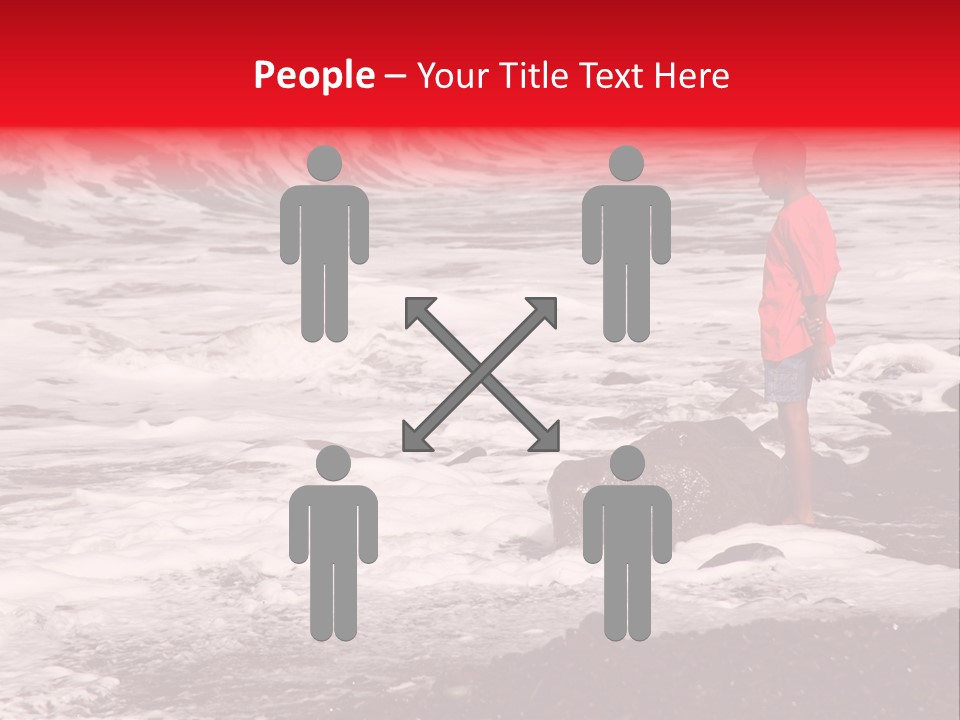 A Boy By The Sea PowerPoint Template