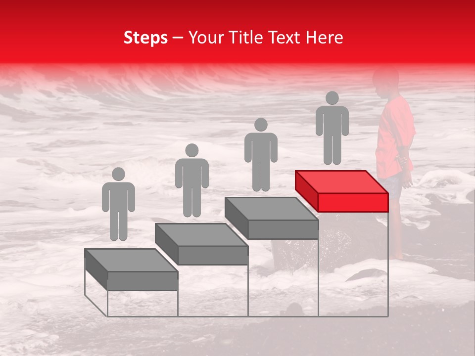 A Boy By The Sea PowerPoint Template