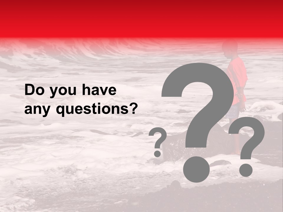 A Boy By The Sea PowerPoint Template