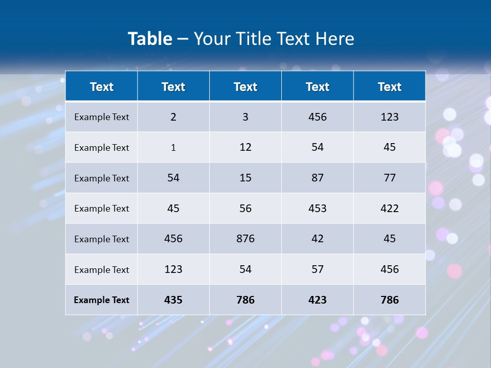Sectional Fiber PowerPoint Template