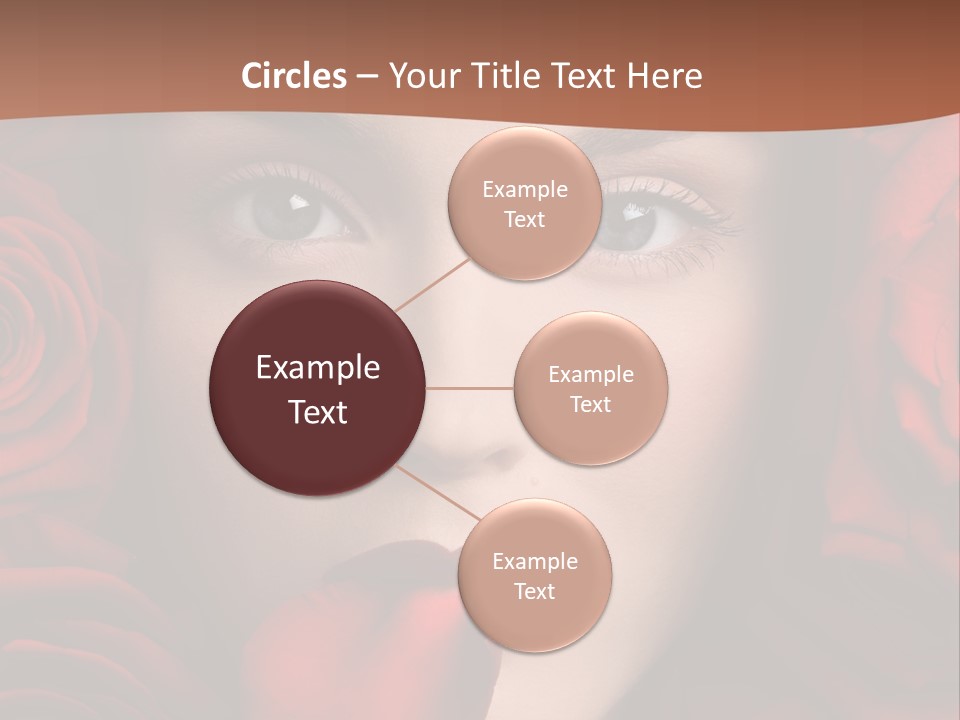 Girl In Roses PowerPoint Template