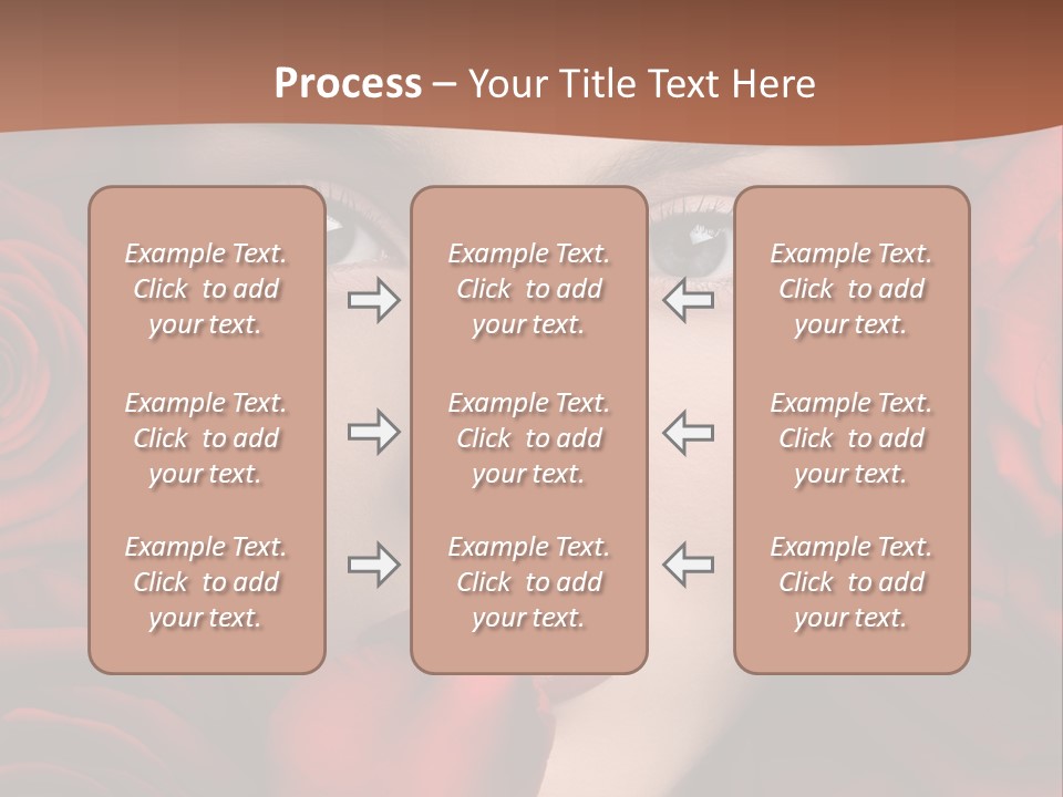 Girl In Roses PowerPoint Template