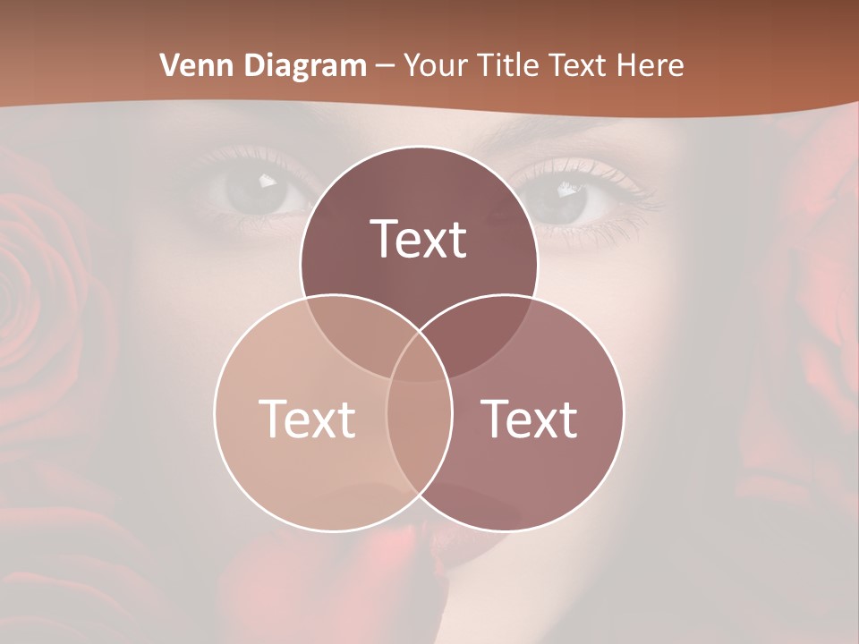 Girl In Roses PowerPoint Template