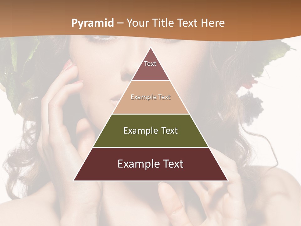 Girl With A Wreath On Her Head PowerPoint Template