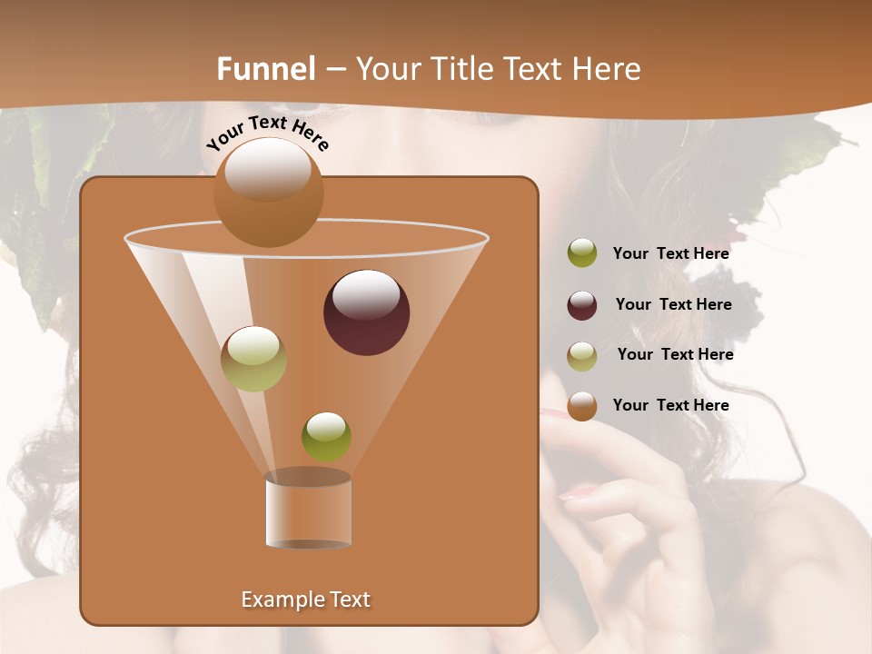 Girl With A Wreath On Her Head PowerPoint Template