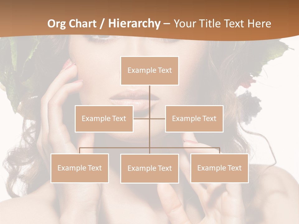 Girl With A Wreath On Her Head PowerPoint Template