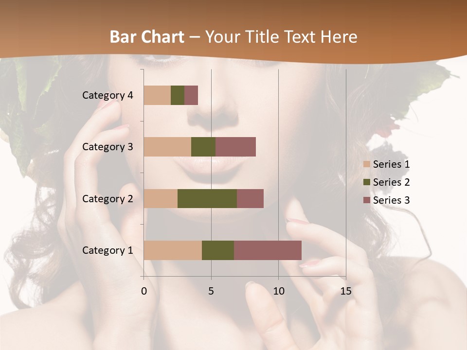 Girl With A Wreath On Her Head PowerPoint Template