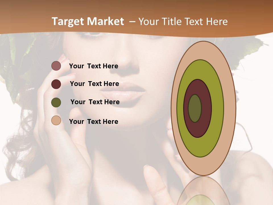 Girl With A Wreath On Her Head PowerPoint Template