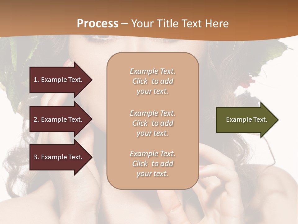 Girl With A Wreath On Her Head PowerPoint Template