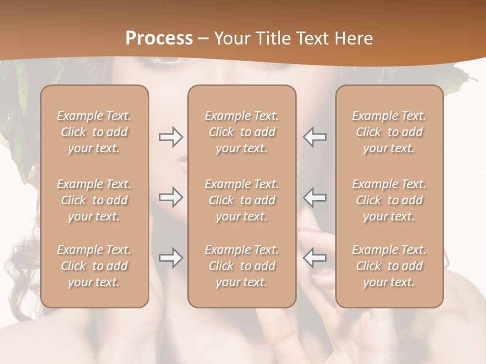 Girl With A Wreath On Her Head PowerPoint Template
