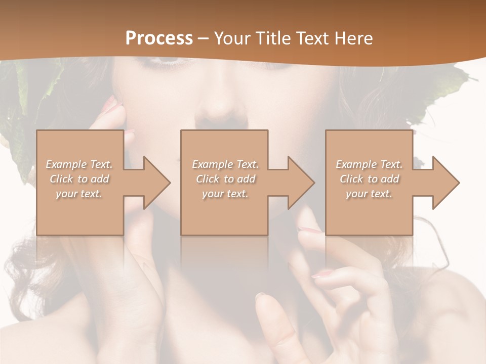 Girl With A Wreath On Her Head PowerPoint Template