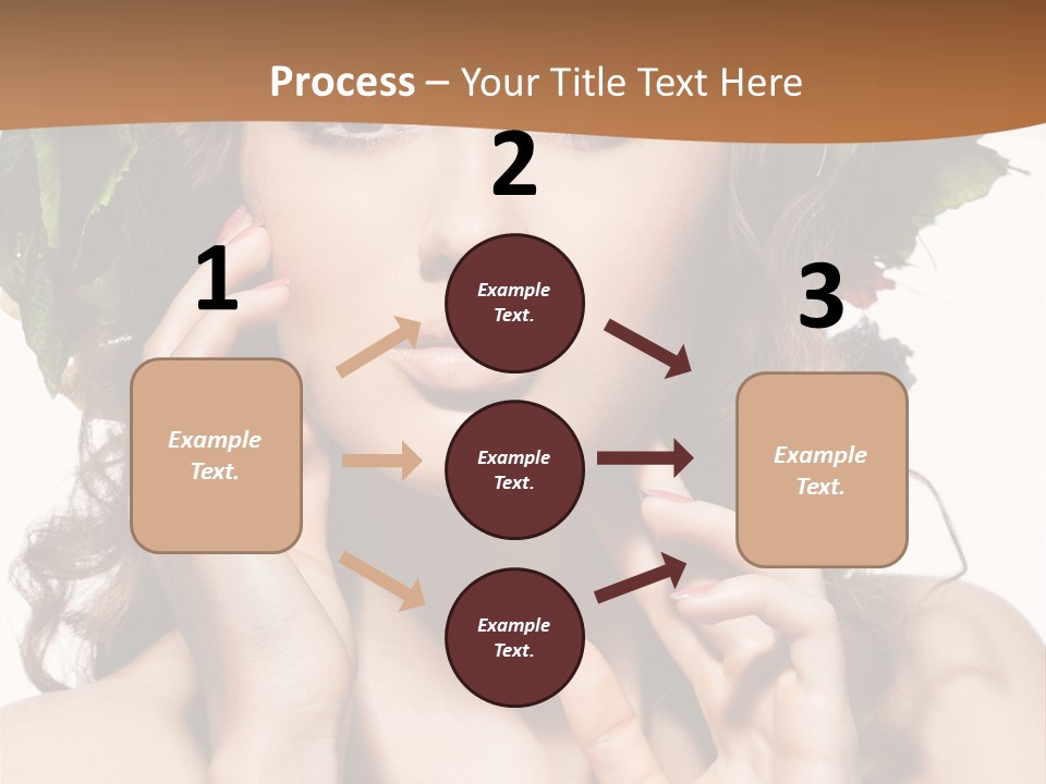 Girl With A Wreath On Her Head PowerPoint Template