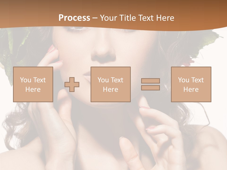 Girl With A Wreath On Her Head PowerPoint Template