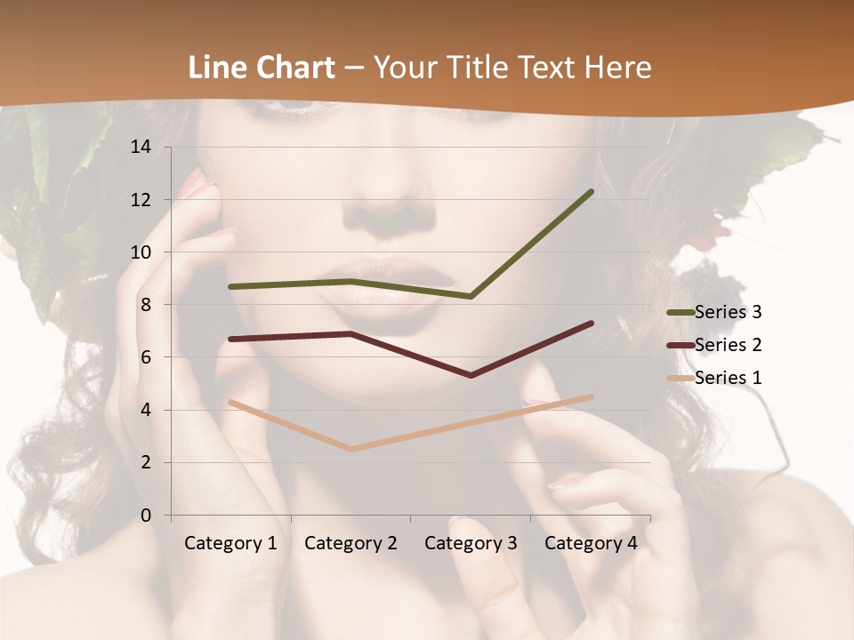 Girl With A Wreath On Her Head PowerPoint Template