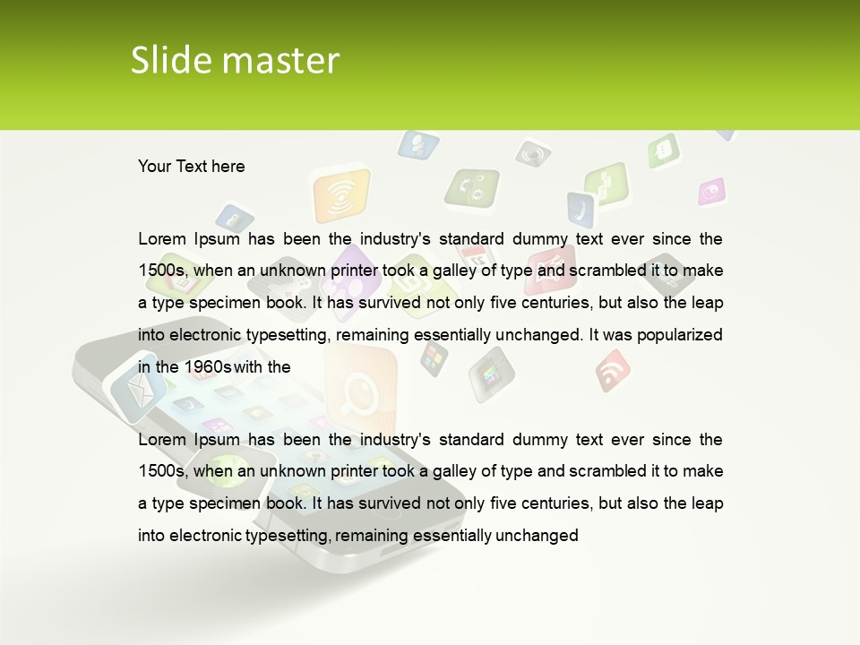 Mobile Applications PowerPoint Template
