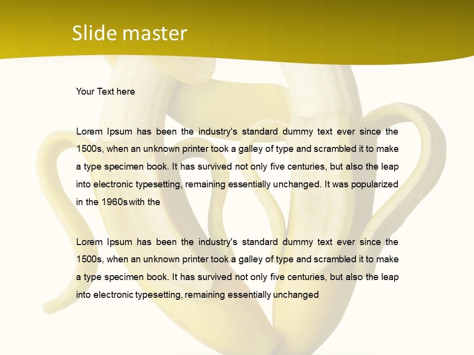 Bananas PowerPoint Template