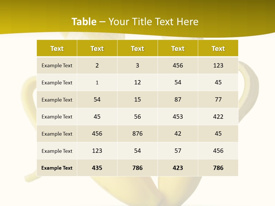 Bananas PowerPoint Template