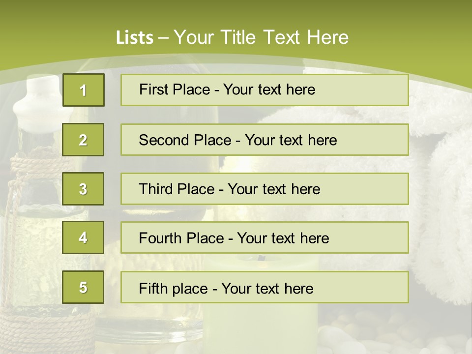 Massage Oil PowerPoint Template