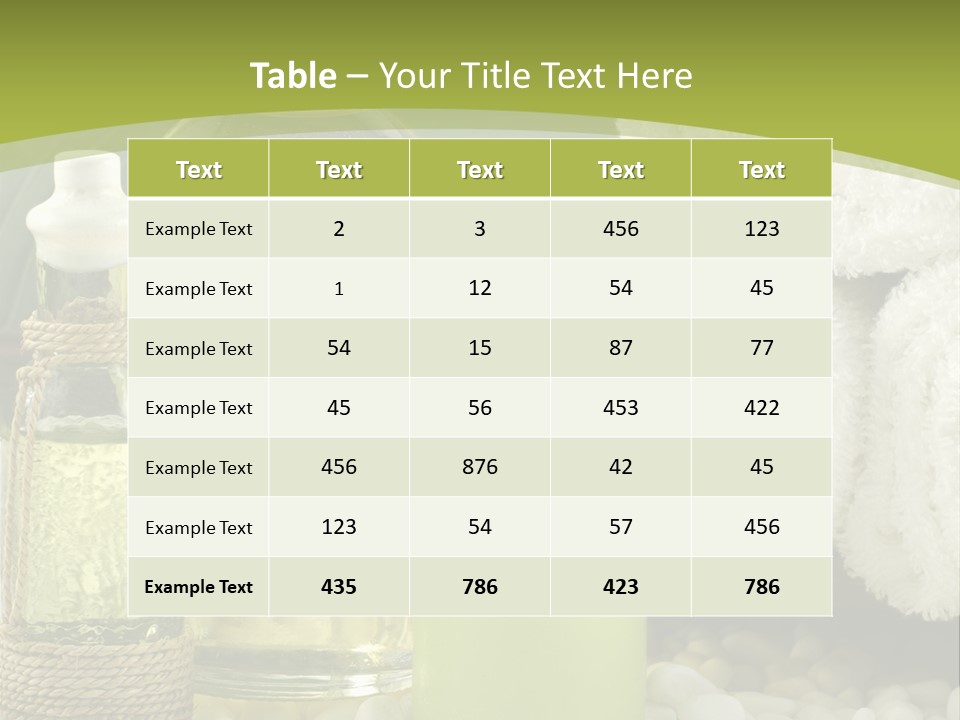 Massage Oil PowerPoint Template